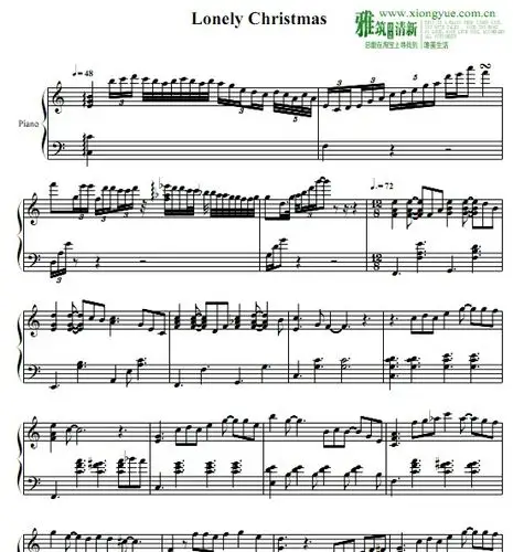陈奕迅 圣诞结钢琴谱