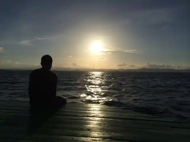 泰国, 海, 男子, 太阳, 日落, 男性,高清图片-发现客