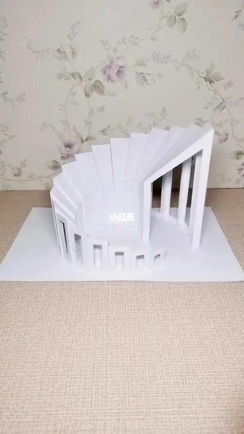 立体构成建筑纸雕模型手工纸艺造型制作_纸艺_手工制作_纸雕_建筑