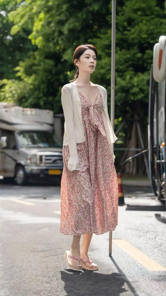 陈瑶 穿人字拖秀美足