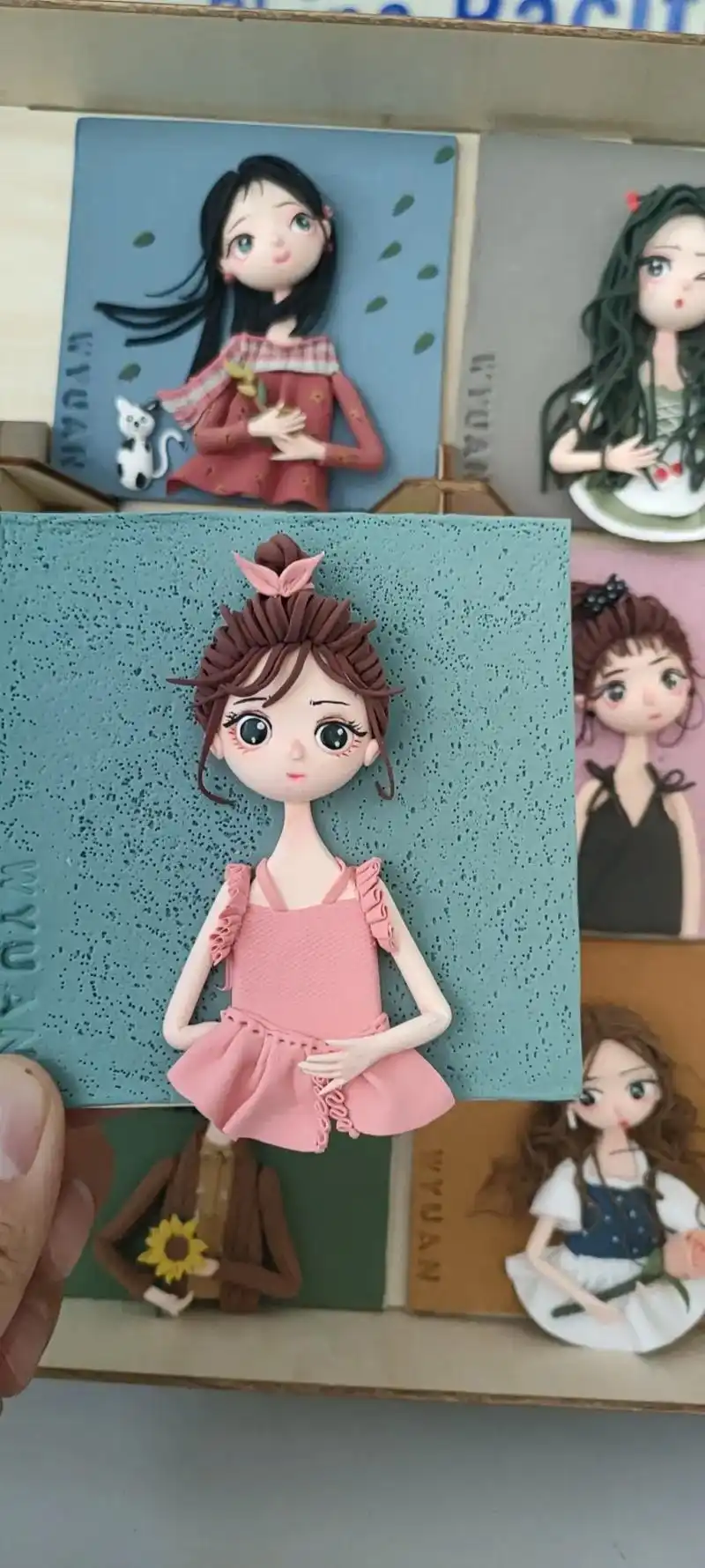 超轻粘土手工 舞蹈女孩,油画女孩,哈喽小姐 - 抖音