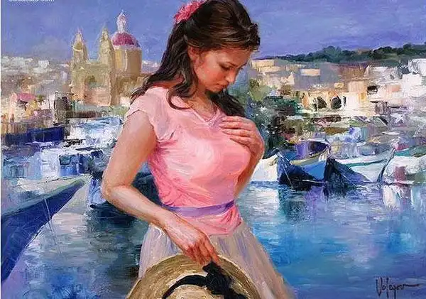 美人如花一组温婉知性的俄罗斯女性人体油画欣赏