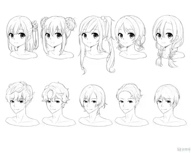 作业:从零开始学动漫之动漫人物头发的画法与训练技巧 - rh05775 莫名