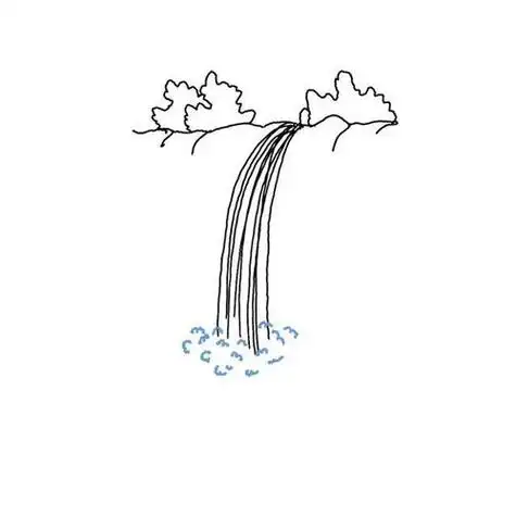 水的分流简笔画