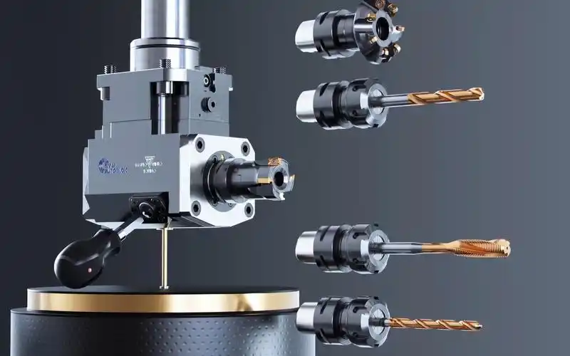 车铣复合机床刀塔动力头动力刀座capto快换刀柄live tooling quick