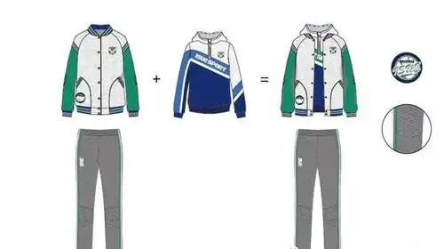 46组校服设计(效果图 款式图 设计说明 面料工艺合集)