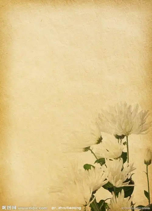 怀旧复古花纹背景图片