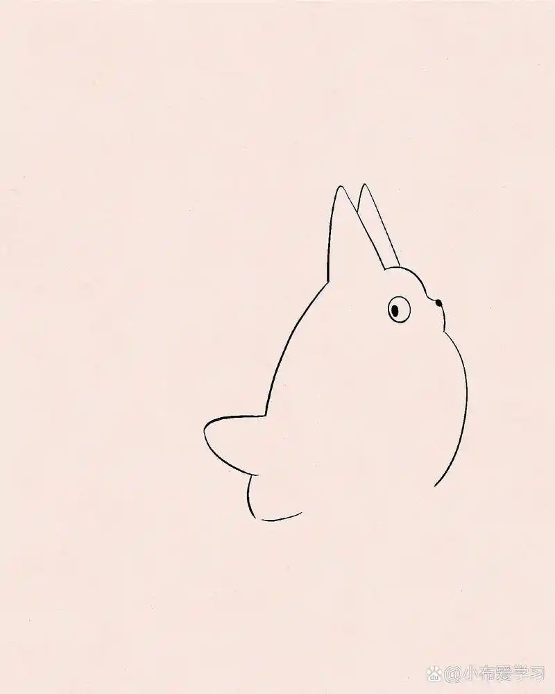 97新手教程|宫崎骏龙猫简笔画教程|小白必会 97爱分享 爱画画