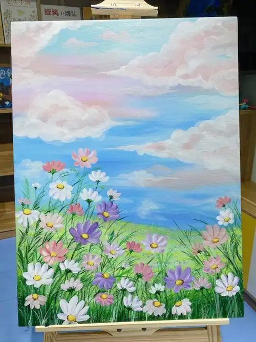 丙烯颜料画丙烯颜料画图片大全简单