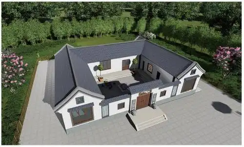 农村建房四合院设计效果图一层