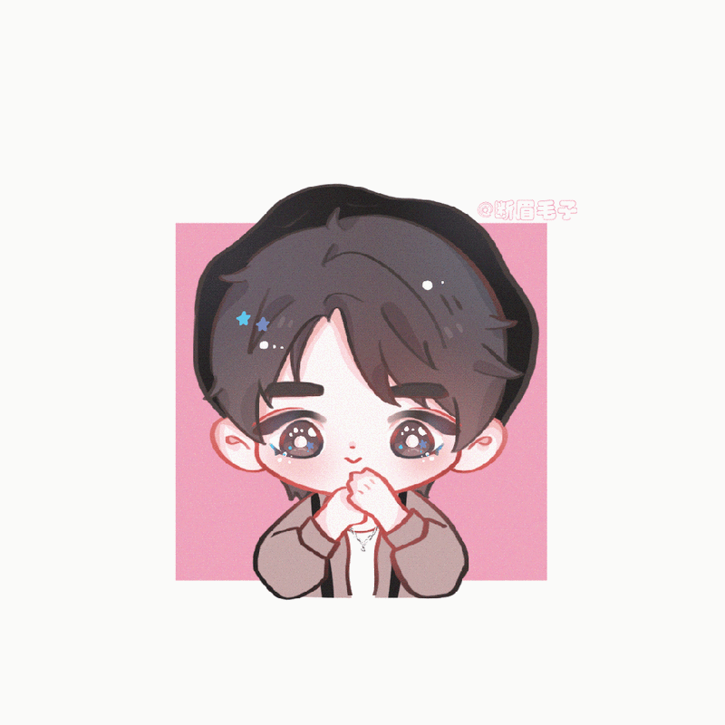 饭绘王俊凯q版图画一则 调皮可爱的小王总