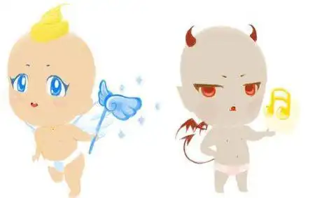 小恶魔或小天使都可以.