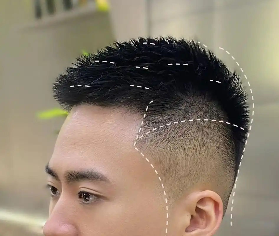 男生发型推荐:中式寸头 长度比寸头长一点,可以理解为短款栗子头