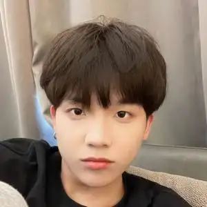 假发男纹理烫蓬松