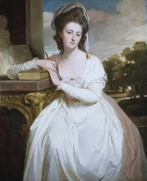 欧洲油画欣赏《 古典浪漫的宫廷贵族女子》