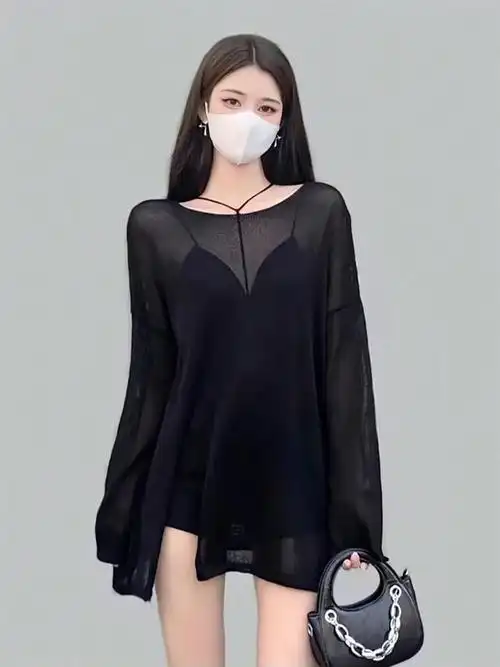 透视上衣女长袖