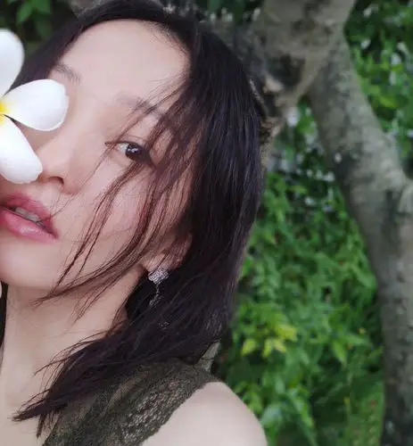 张韶涵撩人性感花园写真图片