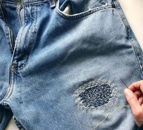 儿时补丁衣服都是用一针一线缝出的美你还会吗附3种缝法
