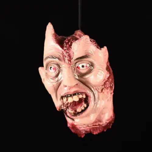 梦泡万圣节吊头酒吧鬼屋恐怖装饰道具 密室整蛊断头 恶搞人头挂件吊鬼