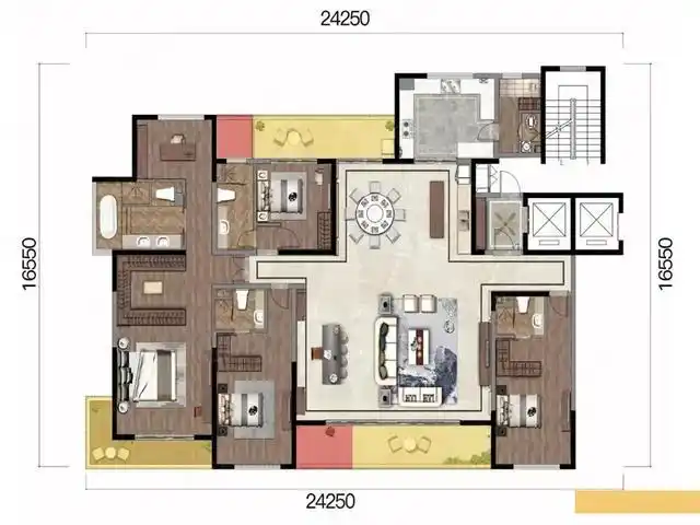 300平米居家大平层主卧堪称总统套房
