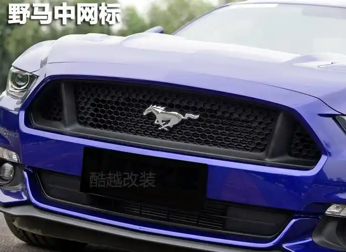 车标改装mustang mach-e野马gt适用后尾标5.