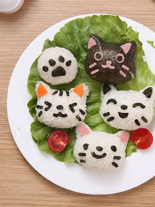 日式三角饭团包装袋送寿司模具贴纸可微波