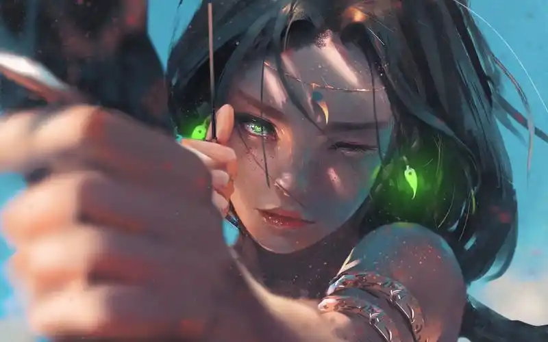 【wlop 鬼刀】 aeolian-风之女神 动态壁纸合集