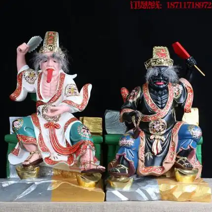 慈云轩 十殿阎王神像画像油纸伞 十殿冥王神像手工画伞工艺伞摆件_7折