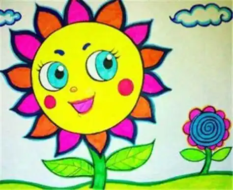 儿童画画图片大全简单漂亮 简单的儿童画图片大全