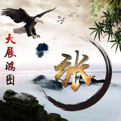 56张百家姓微信头像,祝君大展宏图,步步高升