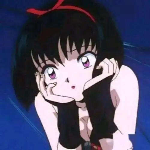 二次元女生头像动漫 好看暗黑系的日漫风女头