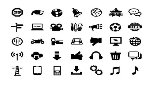 ppt素材小图标合集黑白彩色超多的小图标_word文档在线阅读与下载_无