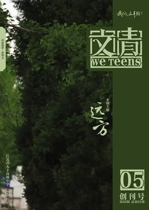 我们学校校刊《文青》创刊号封面设计
