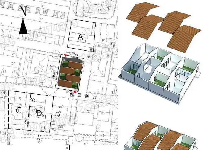 大空间控制的单元单元的堆叠单元的堆叠-六甲山集合住宅单元组合方式