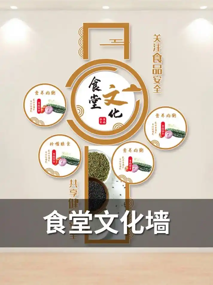 食堂文化墙.节约每一颗粮食,珍惜每一段时光,我们不论身为何处 - 抖音