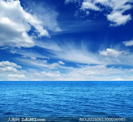 碧海蓝天美丽风景摄影图片