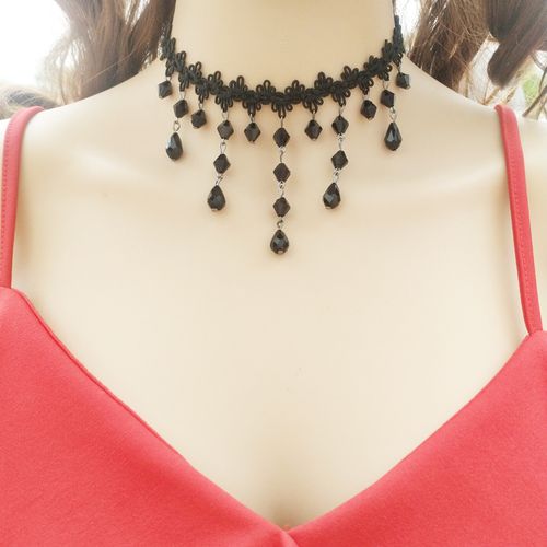 锁骨网红项圈颈链链女脖子蕾丝配饰饰品2021年项链