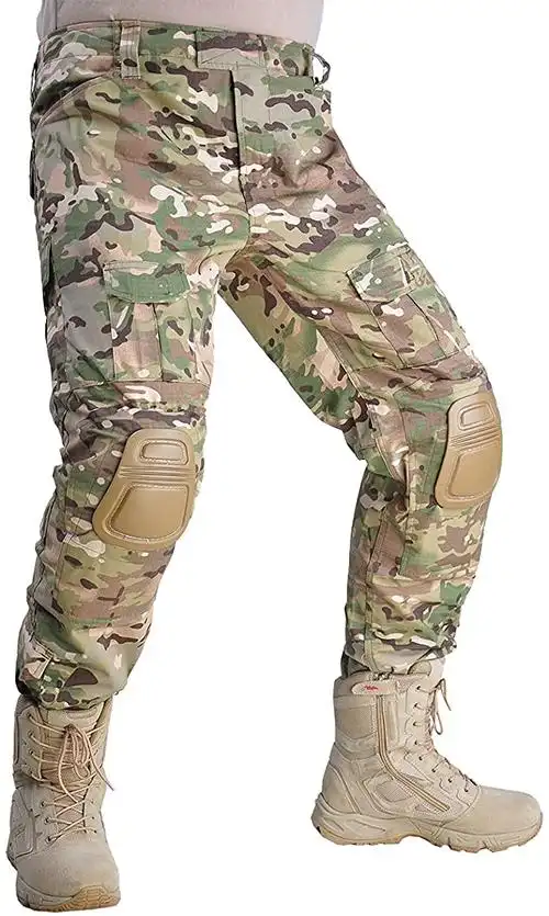 hanwild战斗裤战术裤带护膝多模式防撕裂长裤软弹狩猎裤