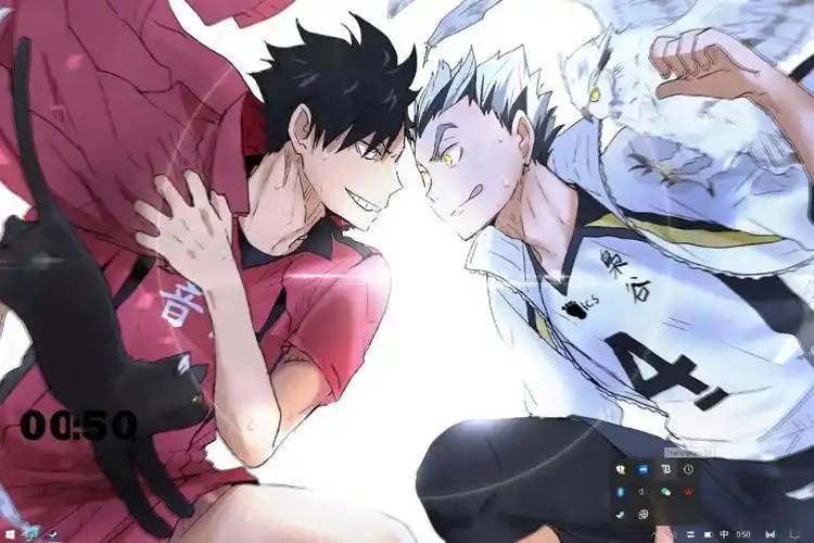 黑尾和木兔这个壁纸有点帅