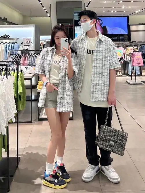 黑白情侣装你是我的神158175情侣穿搭