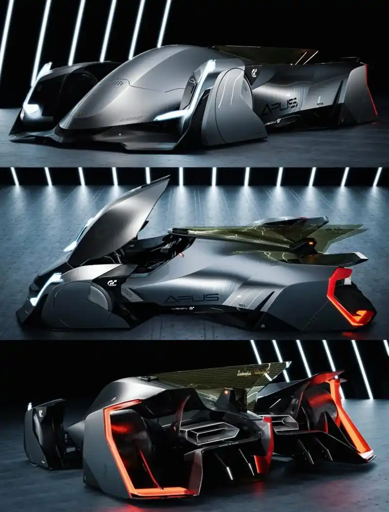 兰博基尼的apus视觉概念车,真够科幻的[嘻嘻]