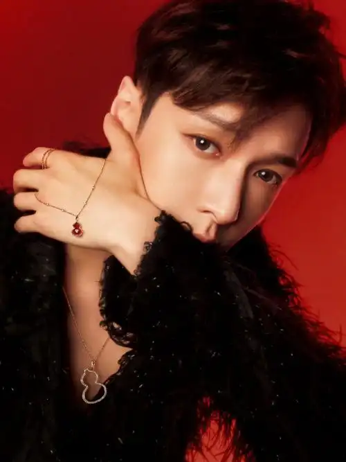 张艺兴深v真空羽毛造型##qeelin全球品牌代言人张艺兴