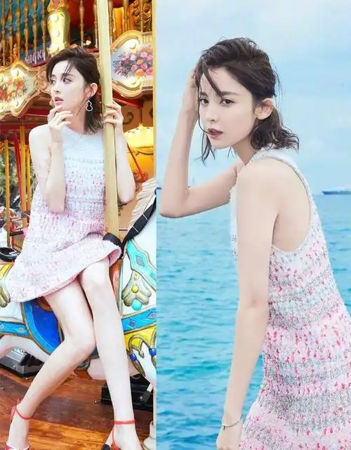 古力娜扎街头黑色背心秀好身材 辟谣高考成绩