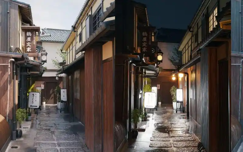 【自学go】日本东京都小巷街道昼夜变换场景动画 附lumion12.