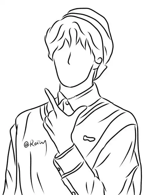 无偿线稿刘耀文1520