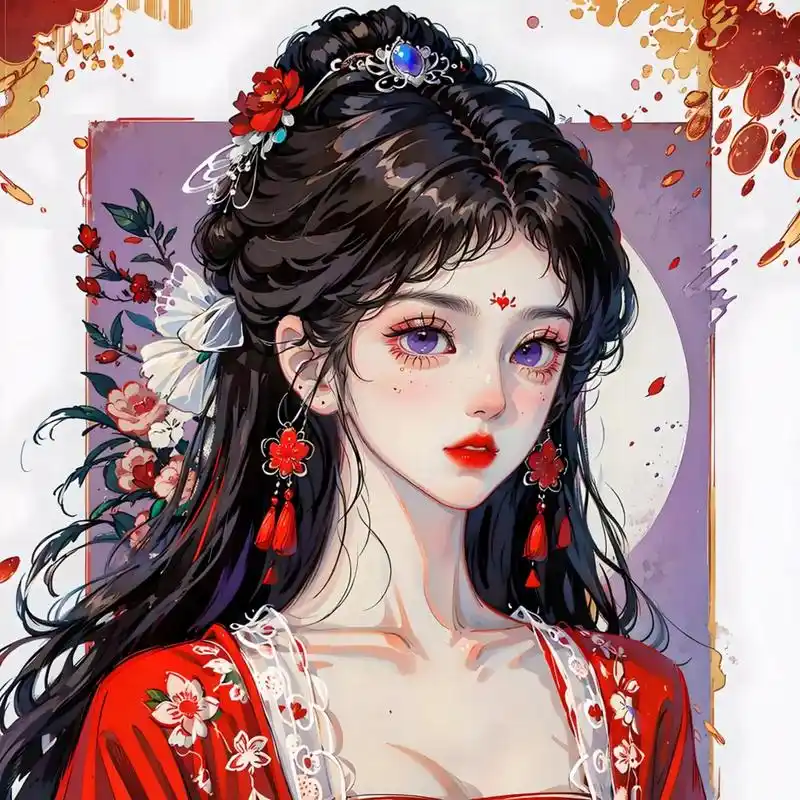 一眼惊艳的红衣古风头像你最喜欢哪个