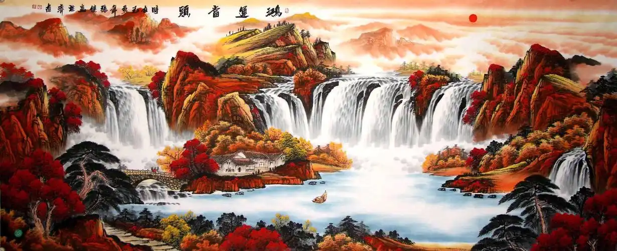 名家最美最好的山水风水画聚宝盆都在这里,喜欢的朋友请截图私信联系