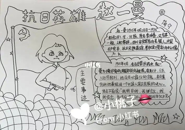 手抄报  #手抄报素材  #小学生手抄报  #手抄报模板  #致敬英雄