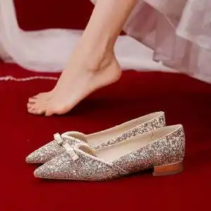 婚礼单鞋平底价格