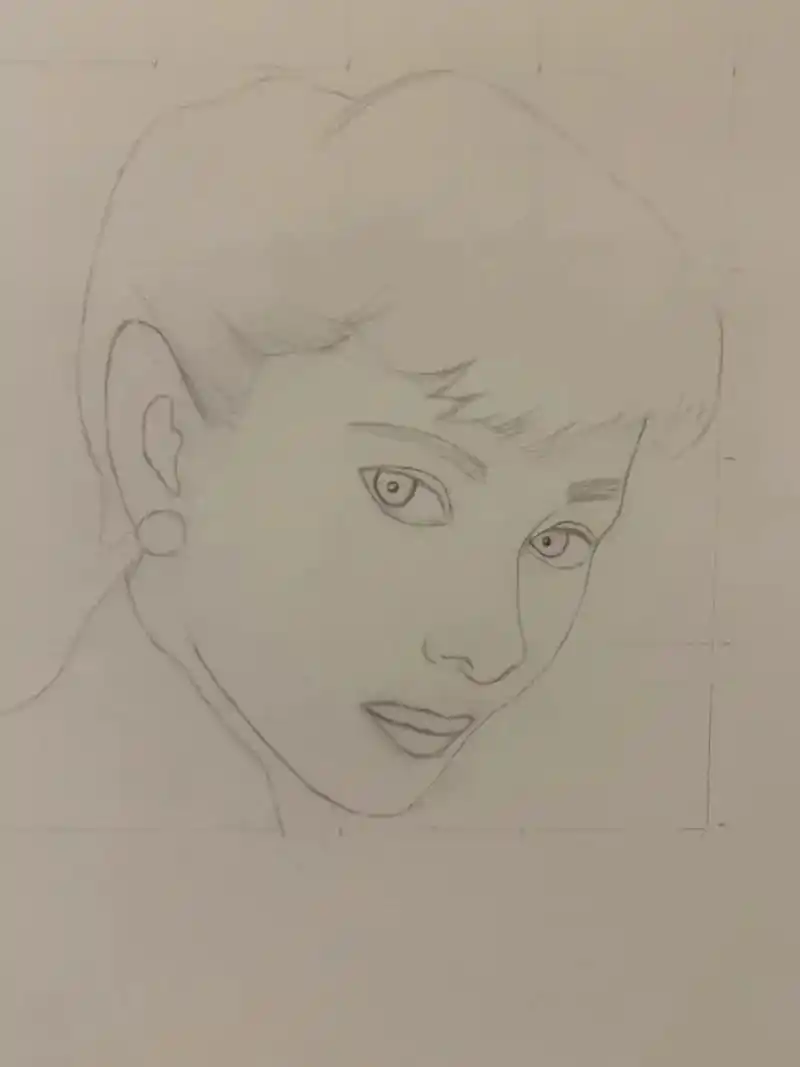 喜欢画美女画画使我心静